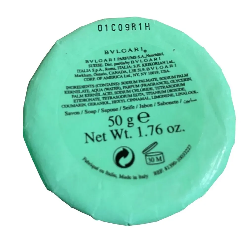 Bvlgari Au The Vert Soap Net Wt. 50 g/1.76 oz. Sealed Lot of 2